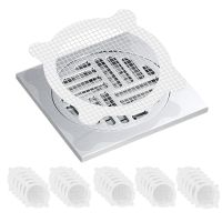 30 Pcs Disposable Shower Drain Hair Catcher Cover for Showers &amp; Bathtubs Mesh Stickers Mesh Filter Sink Strainer Sticker