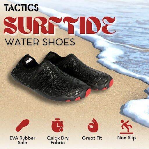 Tactics Surftide Water Shoes Rubber NonSlip Yoga Hiking Camping Skin Shoes (E245) EU35 to EU43