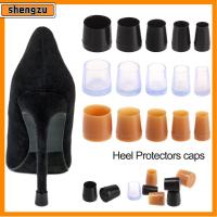 SHENGZU 1 pair รองเท้าอุปกรณ์เสริม สวมใส่ได้ กันกระแทก Antislip High Heeler Silencer Heel Protector ทรงกลม ส้นรองเท้า