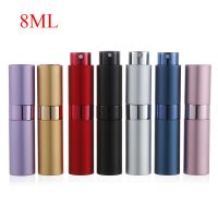 8ml 15ml 20ml metal aluminum perfume bottle refillable cosmetic spray bottle portable empty bottle travel sub-bottle liner glass