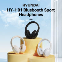 Hyundai HY-H01เพลง HiFi สเตอริโอแบบ5.1หูฟังบลูทูธหูฟังไร้สายบลูทูธพร้อมไมโครโฟนตัดเสียงรบกวนแบบหมุนได้หูฟังเกมสปอร์ต