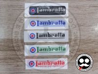 สติ๊กเกอร์เรซิ่นนูน สติกเกอร์ "Sticker" ติดรถแลมเบรตต้า Lambretta กันน้ำ