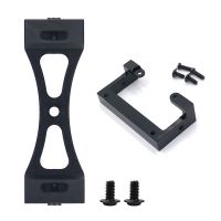 Metal Bracket for WPL B1 B14 B16 B24 C14 C24 B36 MN D90 D91 Black &amp; Metal Bumper Mount Bracket for WPL C14 C24 Black