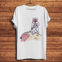 Astronaut Clean Moon Funny Geek t shirt O neck Summer Short Sleeve T Shirt Men White Hipster Casual Tshirt Unisex XS-6XL