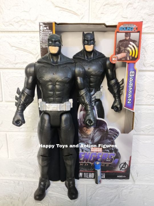 BATMAN BLACK VERSION WITH LIGHTS AND SOUNDS ACTION FIGURE AVENGERS TOY FOR  KIDS | Lazada PH