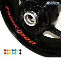 8 X custom Inner Rim Sticker wheel Tire reflective sign Stickers For YAMAHA FAZER 1000 fazer1000 LOGO decals