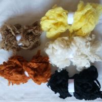 【YD】 WFPFBEC  alpaca Curly for Wool Felt Needle Felting especially Poodle/Bichon and Sheep 50g 10g/color 5colors