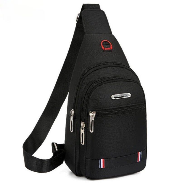 (Malaysia Stock) THICK Men Sling Chest Bag USB Port Crossbody Bags Beg ...