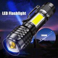 High Power Rechargeable LED Flashlight Zoom Torch Adjustable Focus Outdoor Camping Strong Light Waterproof Tactical Flashlight