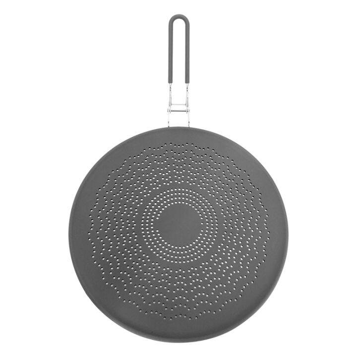 Silicone Splatter Screen,Grease Splatter Guard with Folding Handle,for