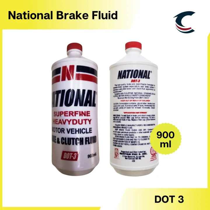National Brake Fluid (900 ml) DOT 3 Lazada PH
