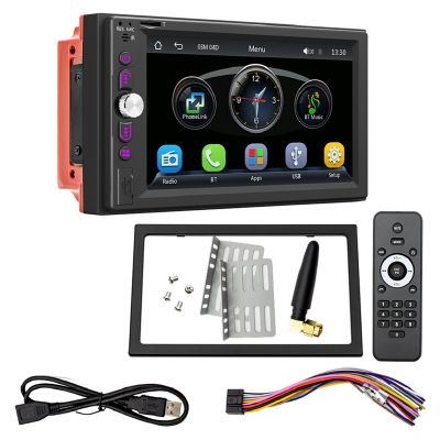 6.2 Inch Car Radio Kit with Wireless CarPlay Android Auto Stereo Receiver Touch Screen Bluetooth FM USB HD MP5 Player 6200W