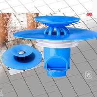 1Pcs UFO shape automatic switch Sewer Outfall Strainer Bathroom Sink Filter Anti-blocking Floor Drain Hair Stopper  Catcher Kitchen Bathroom Accessory