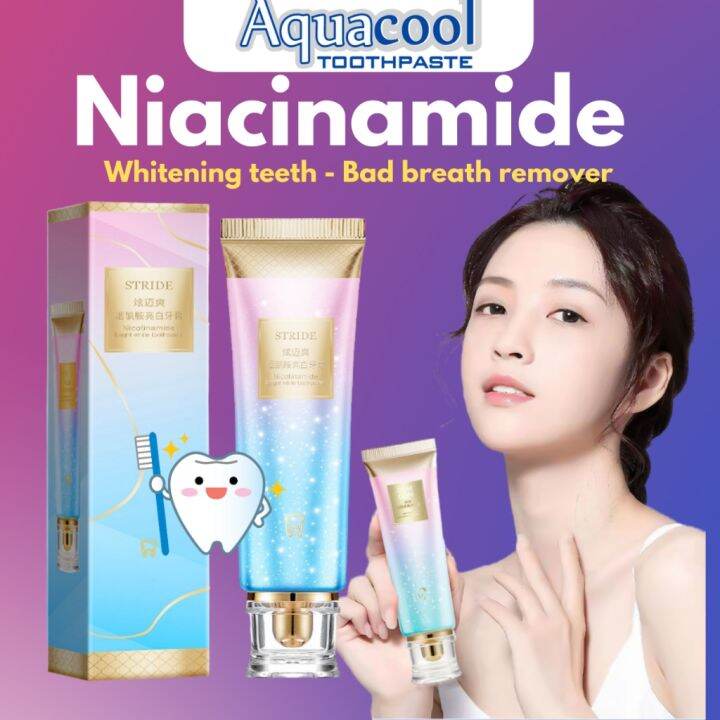 Aquacool Niacinamide Toothpaste teeth whitening toothpaste teeth ...