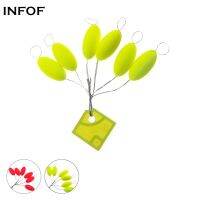 ◄ INFOF 10-pack 6th Fishing Float Oval Floating Fishing Bobbers Floating Carp Fishing Accessories Floats