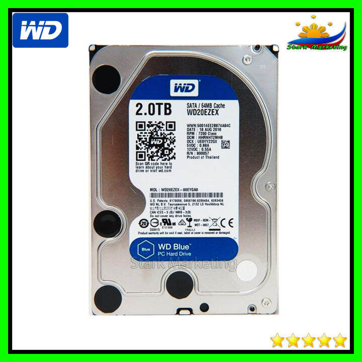 Western Digital Blue WD20EZAZ 2TB Desktop Hard Disk Drive | Lazada PH