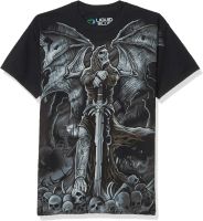 Liquid Blue Mens Gravestone Reaper T-Shirt