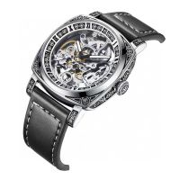 Best Selling Simple Hollow Carved Automatic Tourbillon Mechanical Luminous Watch Mens Brand —D0517