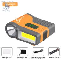 Induction COB Floodlight Fishing Headlight Glare Night Fishing Lamp Cap Clip Charging Bait Bright Light Head Mounted On the Mass