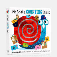 Mr. snail counts Mr. snail Childrens digital enlightenment cognition flipping through books digital track touching books parent-child counting learning cant tear cardboard books