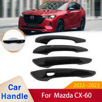 【Cw】Gloss Black Carbon Fiber Chrome Door Handle Cover Sticker for Mazda CX60 CX 60 CX-60 KH 2022 20223 Car External Style Accessorieshot