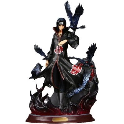 ZZOOI Naruto Anime Figure 29CM Uchiha Itachi Double Head PVC Action Figures GK Statue Collection Model Toys For Children Gfits