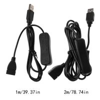 ซิงค์ข้อมูล USB 2.0 Extender สายไฟอุปกรณ์เสริม USB สายสวิทช์ปิดสำหรับ PC พัดลม USB โคมไฟ LED เครื่องชาร์จ USB Raspberry Pi