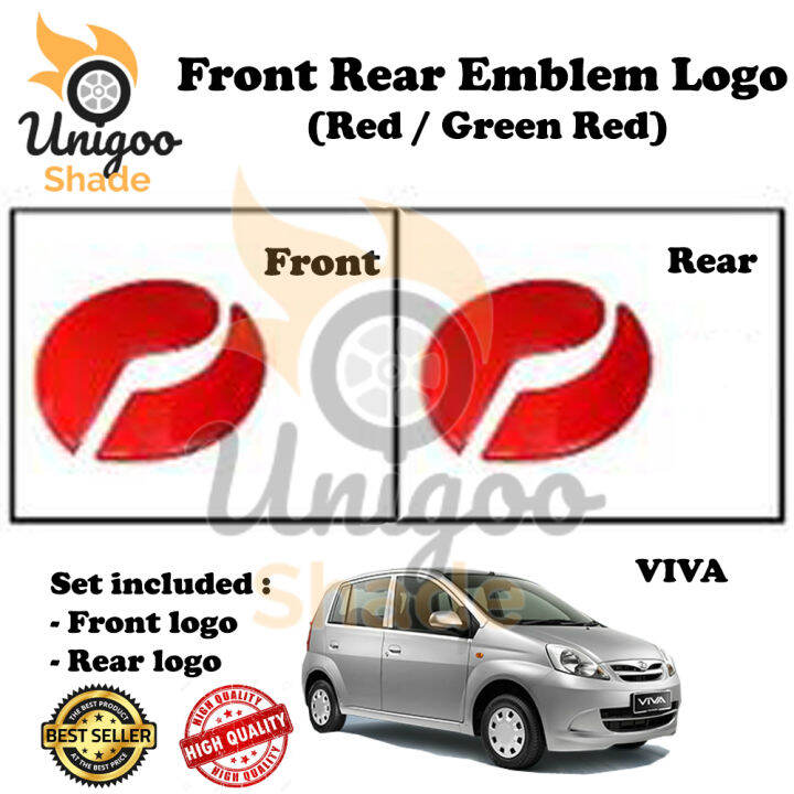 VIVA RED Front & Rear Emblem Logo | Lazada