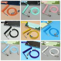 Keyboard Accessories Type C Mechanical Keyboard Cable Wire Custom USB Port PU Type-C Luminous Interface Cable