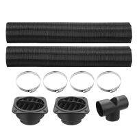 【YD】 1 Set Car 75mm Air Parking Pipe Ducting T Piece Warm Outlet Vent Hose Webasto Eberspacher