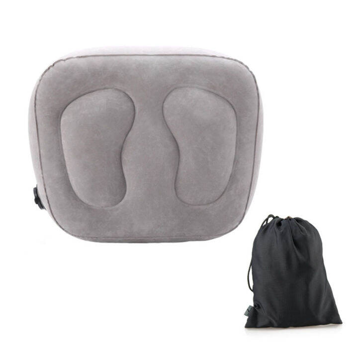 Inflatable Travel Footrest Pillow Foot Leg Rest Travel Pillow Step