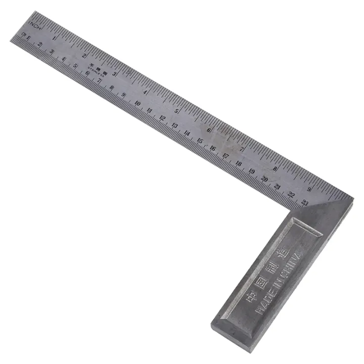 90 Degree 25cm Length Stainless Steel L-Square Angle Ruler | Lazada