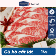 Gù bò cắt lát 500g tỷ lệ thịt mỡ là 6 4 thích hợp thả lẩu, nướng, xào-