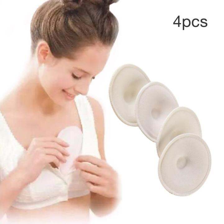 4pcs/pack Breast Pads Mommy Nursing Pad Washable Breast Pads Spill