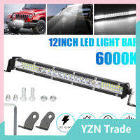 12นิ้ว450วัตต์ชุดรวมไฟสนามไฟบาร์ Led ไฟการขับรถบรรทุก12000lm 6000K สำหรับ4wd Suv【fast】