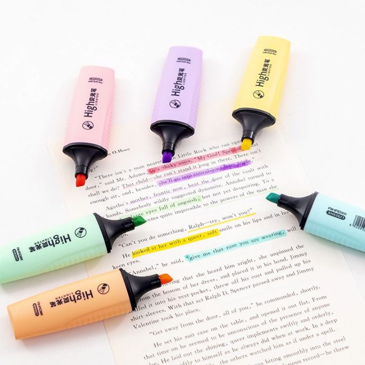 cw-1pcs-macaroon-color-colorful-highlighters-promotional-markers-fluorescent-stationery-office