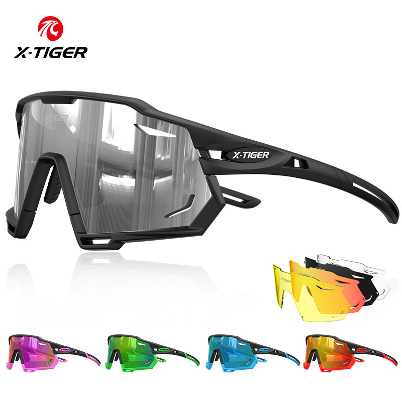 Sunglasses UV400 Protection Anti Glare Lightweight Photochromic Cycling Eyewear 