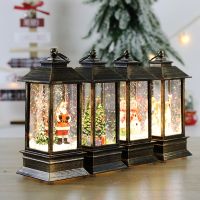 Christmas Lantern Decoration for Home Tabletop Small Night Light Candlestick