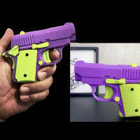 3D แรงโน้มถ่วงมีดเด็ก1911 Edc ของเล่นปืนรุ่นไม่สามารถยิง3D พิมพ์อยู่ไม่สุขของเล่นสำหรับเด็กผู้ใหญ่เด็กของขวัญวันเกิด