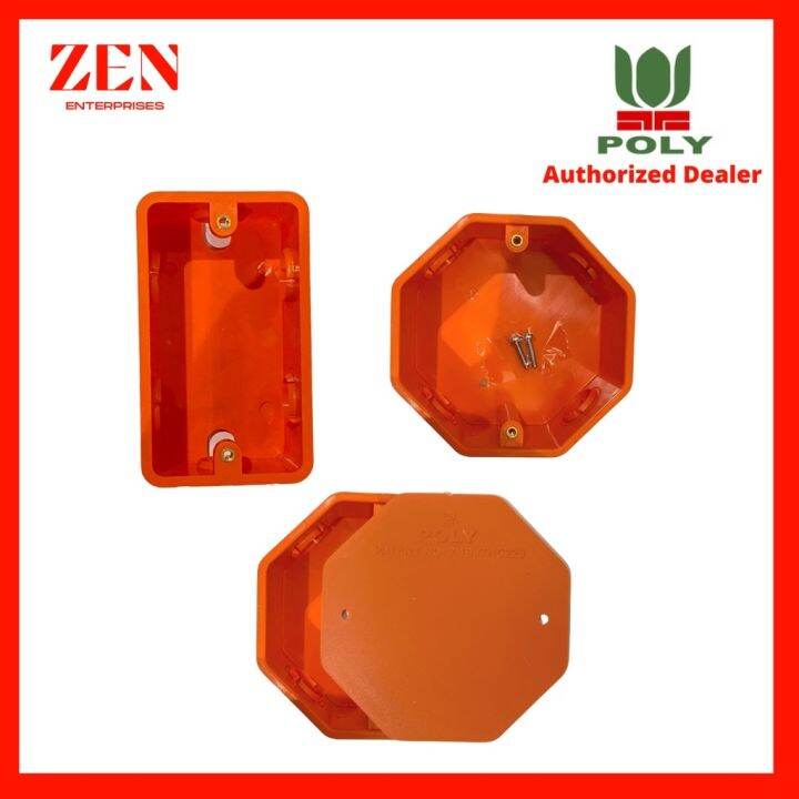 POLY Brand Heavy Duty Junction Box Utility Box 4 x 4 Housing Cover PVC