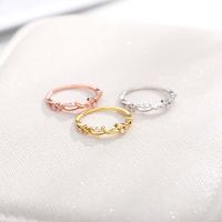 【CW】 Twigs Leaves Jewelry ring for Fashion Wedding Lovers Couple