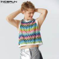 hot【DT】 Men Printing O-neck Sleeveless Crop 2023 Vacation Streetwear Fashion Male Vests S-5XL