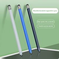 14cm Universal Pencil Double Dual Silicon Head Touch Capacitive Screen Stylus Caneta Capacitiva Pen For Ipad Tablet Smartphone Stylus Pens