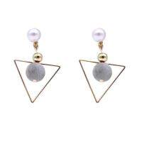 Womens Geometric Earrings Round Hollow Alloy Jewelry