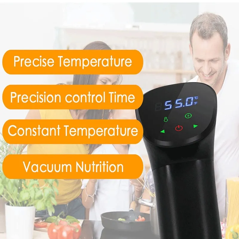 1800W IPX7 Waterproof Vacuum Sous Vide Cooker Immersion Circulator Accurate  Cooking With LED Digital Display Slow Cooker Heater