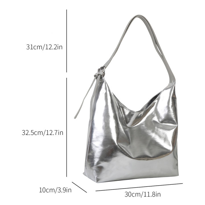 กระเป๋าถือความจุสูงด้ามกระเป๋าโฮโบแฟชั่นสำหรับผู้หญิงเสื้อยืดเบสิกเป็นของขวัญวันเกิด