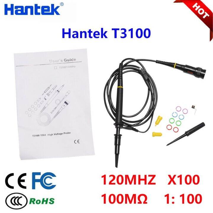 Oscilloscoop Sonde, 1 stuks T3100 X100 100Mhz Mini Grabber Testleidingen Hoge Spanning Sonde voor Oscilloscoop Industrieel Gebruik
