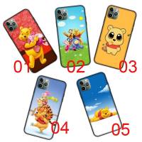 DB-428 Winnie the Pooh Black ซิลิโคน เคสโทรศัพท์ ปก หรับ Samsung A72 A02S A02 2 A52 A03 A33 A12 A32 M02 A42 A73 A03S A53 A22 A13 Quantum Core