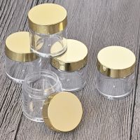 20/50/100pcs Empty Bottles Refillable Bottle Plastic Transparent Box Cosmetic Makeup Jar Pot Eyeshadow Cream Nail Art Containers Travel Size Bottles C