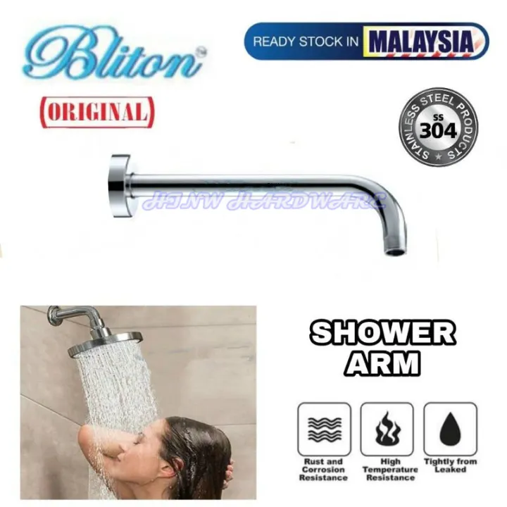 Bliton Stainless Steel 304 Shower Arm 1/2" for Rain Shower / Shower
